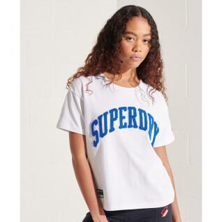 Damska koszulka o prostym kroju Superdry Varsity Arch