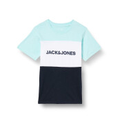 Koszulka dziecięca Jack & Jones logo blocking