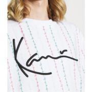 Koszulka Karl Kani signature logo pinstripe