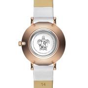 Skórzany zegarek dla kobiet Amelia Parker Petite Rose White