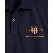Bawełniana koszulka polo z pique Gant Archive Shield
