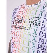 Koszulka z tęczowym gradientowym logo Project X Paris