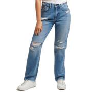 Damskie jeansy proste z wysoką talią Superdry