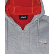 Bluza z kapturem zapinana na zamekSchott Logo Casual Triplux