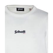 Bluza rdc z małym logo na piersi Schott