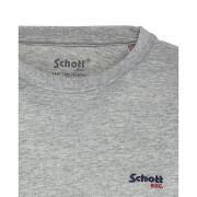 Koszulka z małym logo Schott casual