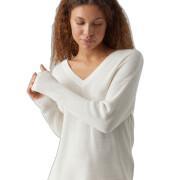 Damski długi sweter v-neck Vero Moda Newlex Sun